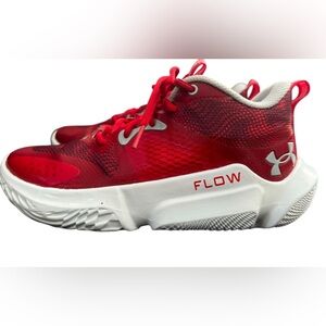 Under Armour UA Flow Breakthru 3 Women’s Size 8 1/2 Red Basketball Shoes